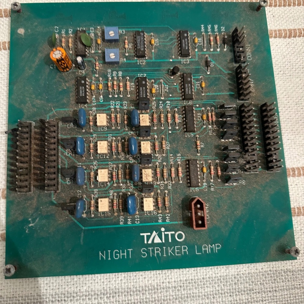 Taito Night‎ Striker Lamp PCB Arcade Game Circuit Board Replacement Part 1989